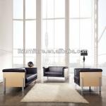 High Quality Leather Office Sofa With Metal Feet P42-A1013