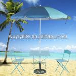 High Quality Metal Folding Outdoor Furniture With Umbrella YLTSET10-1