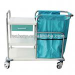 high quality oem stainless steel hospital laundry trolley with bag MC-001