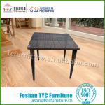 high quality outdoor aluminium rattan table TC8059