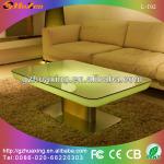 High quality polyethylene RGB waterproof rechargeable dining table L-T02