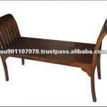 High Quality Solid Mahogany Wood Bed Bench CAK-211