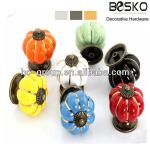 High quality white or colored kitchen cabinet ceramic knobs E-026-1