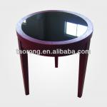 High quality wood coffee table with glass top /new design coffee table ST-032 ST-032