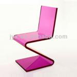 High Quality Z Shape Transparent Acrylic Chair For Home Decoration YJ-016