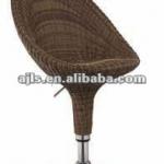 highback wicker ratten barstool sls-1306