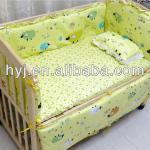 HIIFON around closed folded solid wooden baby crib HIF-BY001