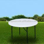 HNT365 Plastic Folding Table with steel folding legs,foldable table,plastic round table HNT365