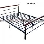 home furniture Metal Wood double Bed SRA4043