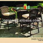 Hospitality modern ourdoor rattan wicker bar furniture set OMR-B028