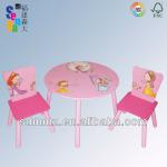 Hot Item!! Wooden Kid Table and Chairs Set with Princess Design MZ4246