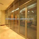 hot offer flat/bent tempered color glass partition wall ht-GD02