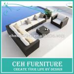 Hot PE rattan sofa with UV-proof with 10% discount (DH-9612) DH-9612