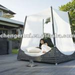 Hot rattan outdoor bed with canopy (DH-9578) DH-9578