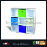 Hot Sale 9 Cube White Color Cheap Bookshelf JWBC-1042