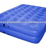 Hot Sale! Double Layer Boston Valve Flocked PVC Inflatable Air Bed WD02-173