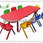 Hot sale guangzhou flyfashion children table and chair/durable plastic child table and chair KF-14