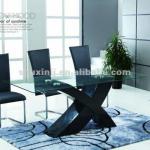 Hot Sale High Gloss Tempered Glass Dining Table ST-14