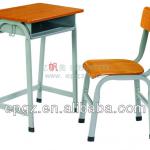 hot sale mid-east ppopuar style fixed single desk and chair/ cheap price student desk and chair/classroom desk and chair SF-07F