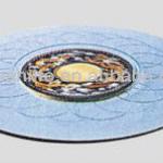 hot sell 6-12mm tempered glass lazy susan 0779