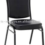 Hot sell black vinyl high quality metal frame stack chair for sale DG-628B