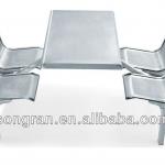 Hot sell Cheap Stainless fast food tables wiht competitive table small back -4-fast food tables