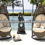 hot sell garden rattan hanging swing bed SW0003