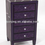 Hot sell modern style Comtemporary tall chest mirrored highboy HJ-B026