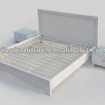 Hot sell rattan bed square big bed 4306