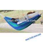 Hot-selling Cotton Canvas Stripe Hammock Swing Bed/ hanging hammock beds T-TOOL-1415