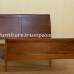 Hotel Furniture - Mahogany Simple Bed 1153