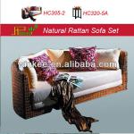 hotel outdoor rattan curved sofas 305-2