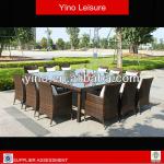 Hottest Item! Outdoor Rattan Garden Furniture with Dining Table and 12 seats Chairs RJ4001 RJ4001