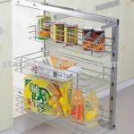 HPJ501 Kitchen Chrome Metal 2 Tier Pull Out Unit HPJ501-HPJ508