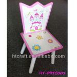 HT-PRTC001 beautiful pink wooden Princess chairs with round legs for kids indoor in 2014 NEW PRINCESS DESIGN HT-PRTC001 beautiful pink wooden Princess chairs w