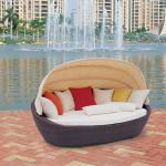 Icey cheap furniture stores Leisure Poly Rattan Furniture Garden Canopy Daybed/Sunbed 140042