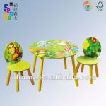 In stock!! wooden kid round table and chair set MZ3902