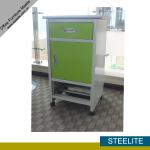 indian hot sale Hospital ward Bedside steel cabinet with wheels / half height single door hospital ward locker with 1 drawer BC-L1