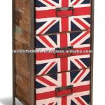 Industrial Union Jack Chest of Drawer .