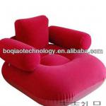 Inflatable air chairs soft plush pvc flocked comfatable sofa light portable Inflatable air furniture for sale Y0126