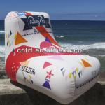 Inflatable Single L Shaped Sofa With Cloth Cover FRF- S0056