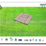 Interlocking outdoor DIY deck with environmental material ST02SE