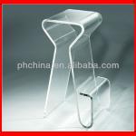 JAC-051 Clear Acrylic Bar Stool,Plexiglass Chair With Pedal,Transparent Bar Stool for Counter JAC-051