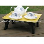 Japanese folding mini table (at home zen) yellow 11-1500YW