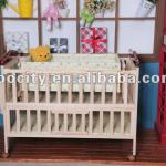 JCA-009 Wholesale Wooden baby crib new born baby bed JCA-009