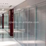 Jialifu decorative glass partition with venetian blinds JLF-003GP