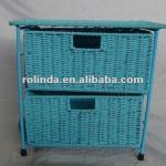 K/D metal frame with 2 foldable paper rope drawers RD-1209291