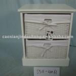 K/D white wooden cabinet with plastic drawer/small furniture DS11-4061