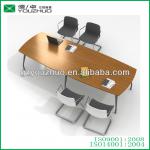 Karol-03 Wooden conference desk with black metal frame Karol-03 wooden conference desk