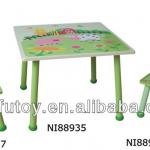 kid wooden study table and chair NI88935+36+67